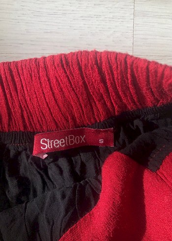 Düğmeli Kırmızı Midi Hamile Etek - Görsel 8