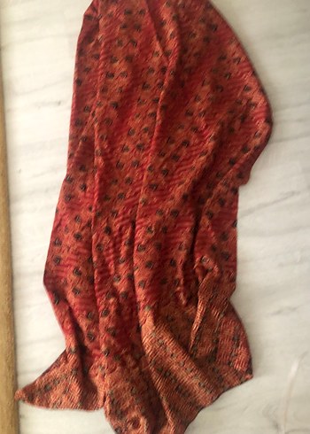 Kırmızı Desenli Uzun Bohem Etek - Görsel 3