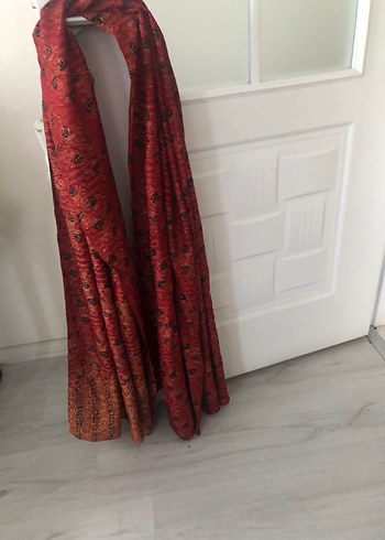 Kırmızı Desenli Uzun Bohem Etek - Görsel 4