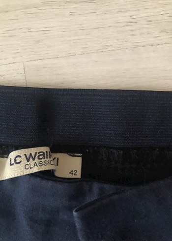 Lacivert Kadın Denim Kumaş Pantolon - Görsel 8