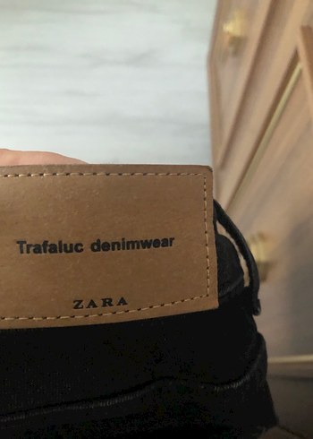 Lacivert Kadın Denim Kumaş Pantolon - Görsel 5