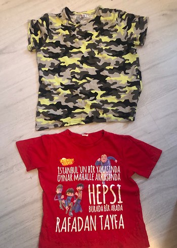 Kırmızı Baskılı Erkek Çocuk Tişörtü - Görsel 2