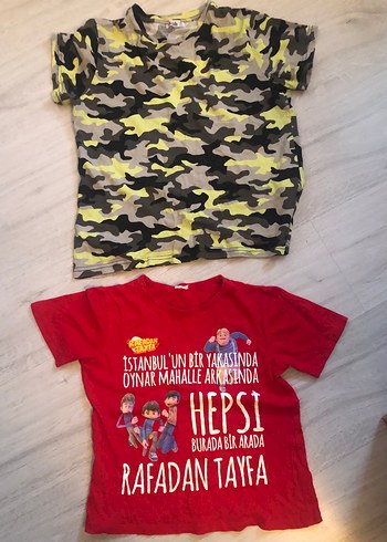 Kırmızı Baskılı Erkek Çocuk Tişörtü - Görsel 3