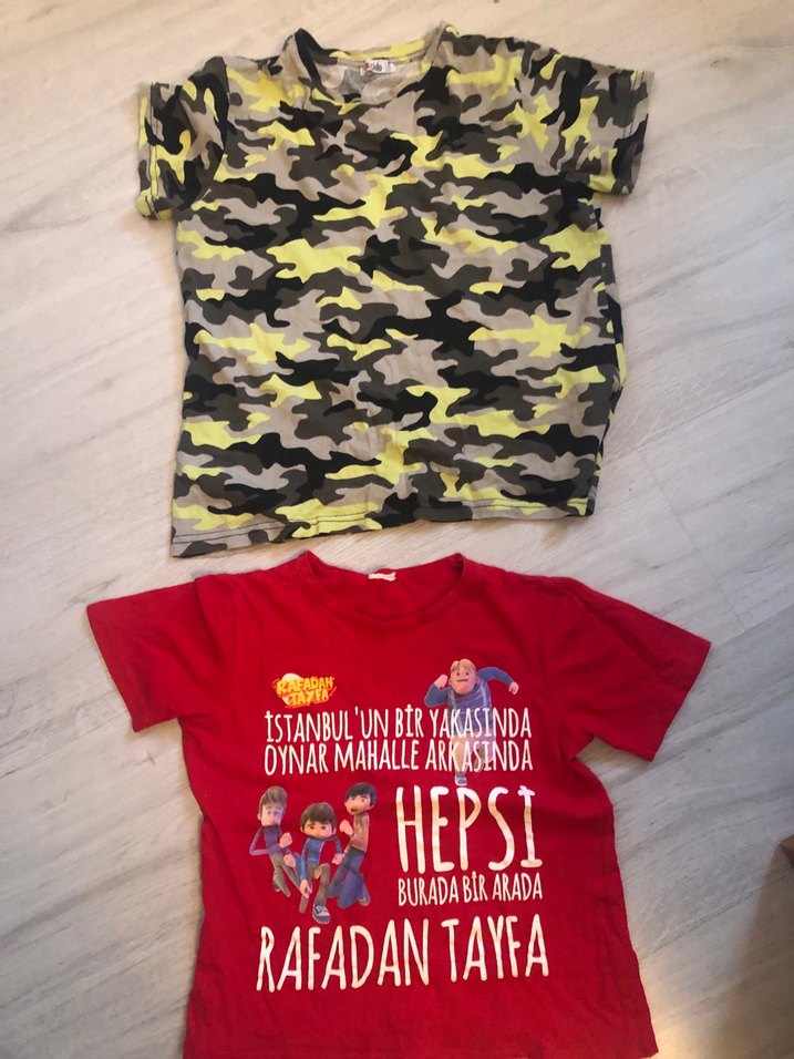 Kırmızı Baskılı Erkek Çocuk Tişörtü - Görsel 2