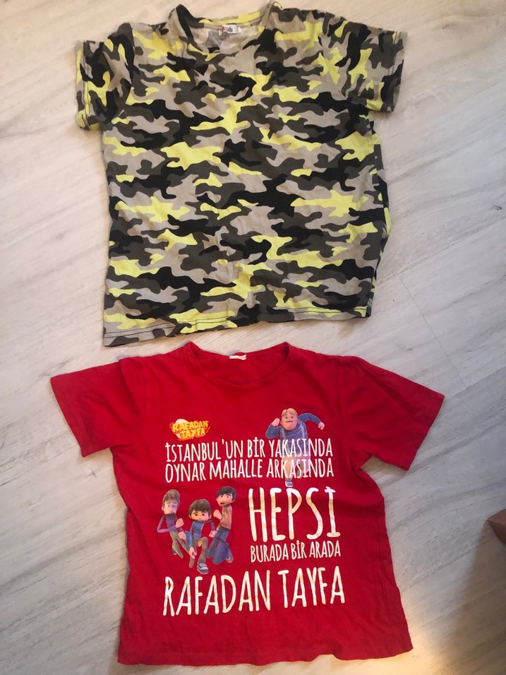 Kırmızı Baskılı Erkek Çocuk Tişörtü - Görsel 3