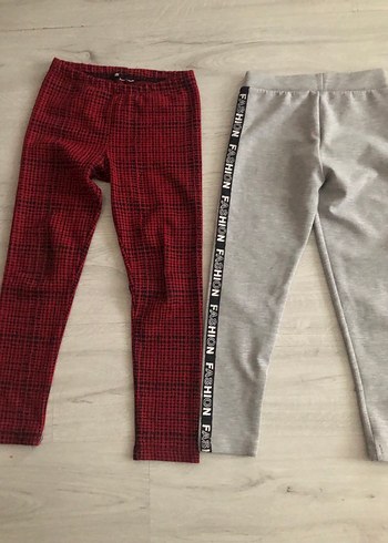 Kız Çocuk Gri Esnek Tayt - Görsel 3