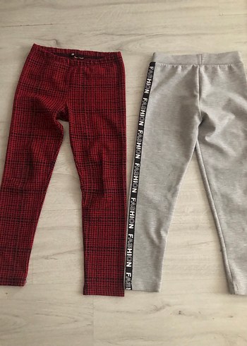 Kız Çocuk Gri Esnek Tayt - Görsel 2