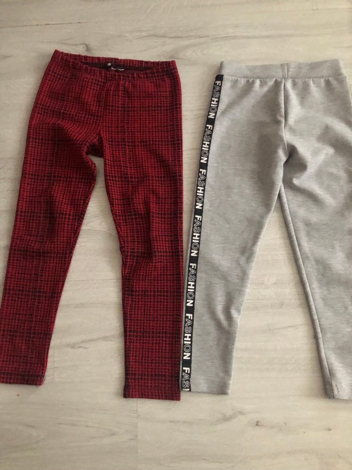 Kız Çocuk Gri Esnek Tayt - Görsel 3