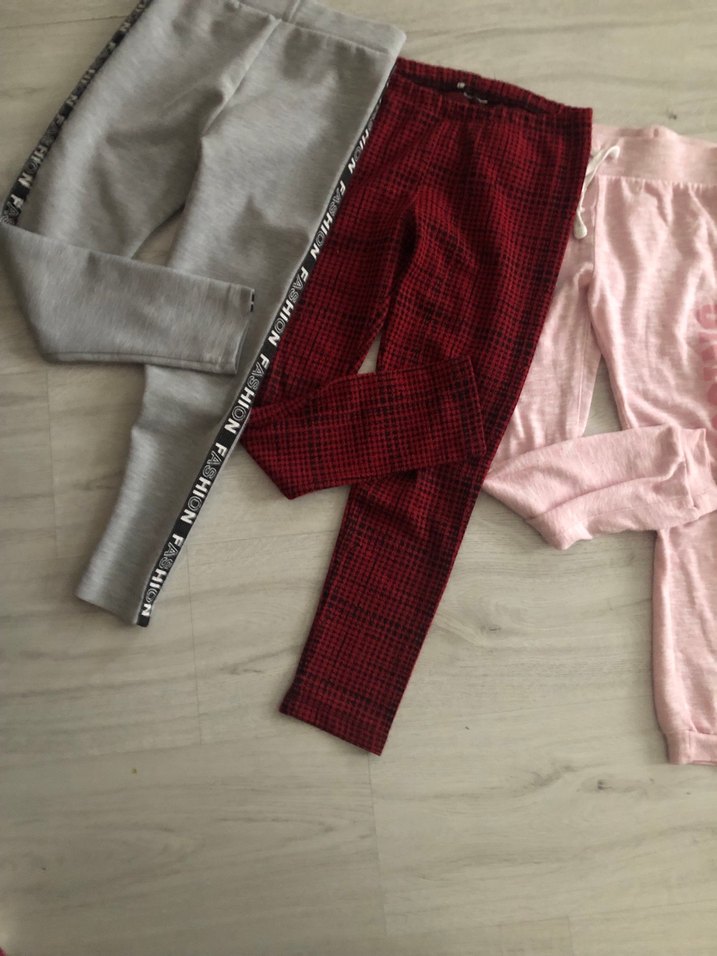 Kız Çocuk Gri Esnek Tayt - Görsel 4