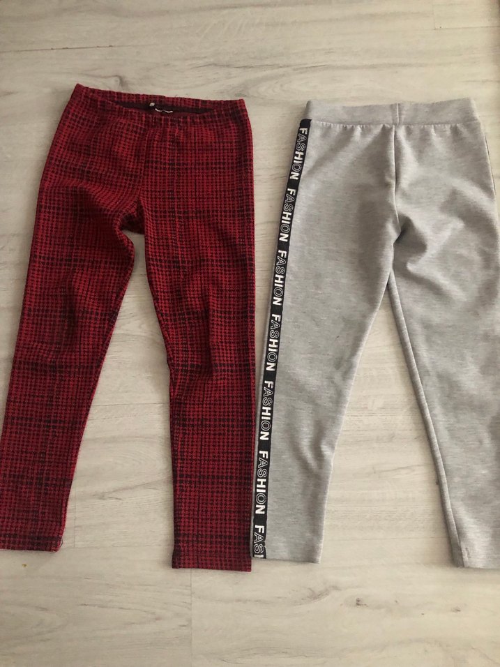 Kız Çocuk Gri Esnek Tayt - Görsel 2