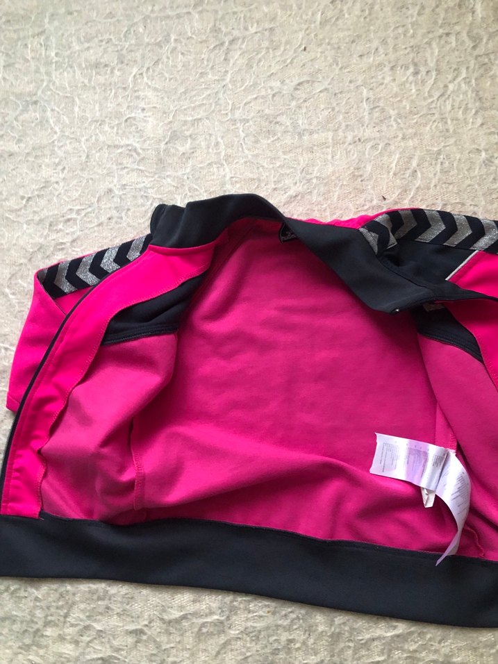 Kız Çocuk Pembe Fermuarlı Street Wear Ceket - Görsel 2