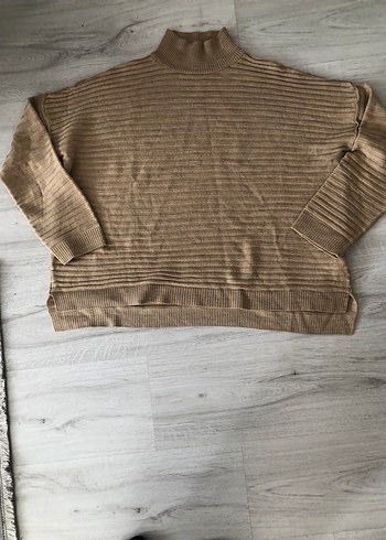 s Beden Bej Kadın Boğazlı Triko Kazak