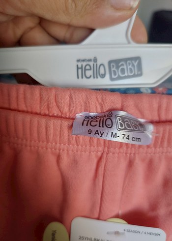 HelloBaby 2'li Pati Alt Bebek Önlüğü - Pembe - Görsel 3