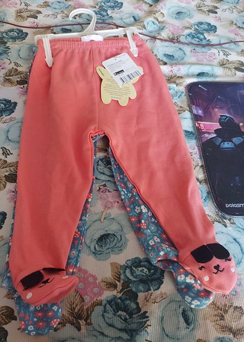 HelloBaby 2'li Pati Alt Bebek Önlüğü - Pembe - Görsel 2