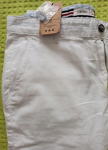 Sıfır Etiketli Koton Beyaz Pantolon