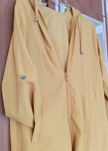m Beden sarı Renk Sarı fermuarlı ceket