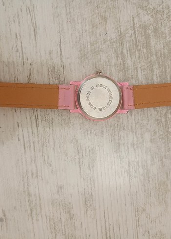 Nakışlı Pembe Kız Çocuk Saati - Görsel 2