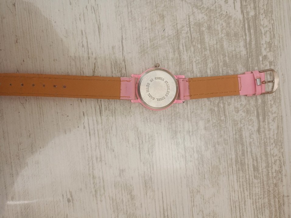 Nakışlı Pembe Kız Çocuk Saati - Görsel 2