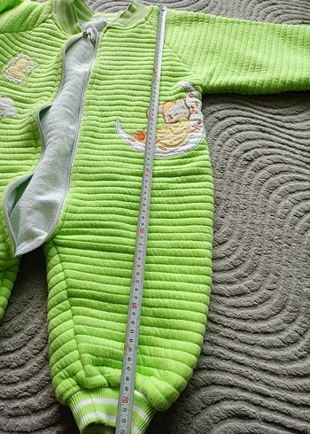 Uzun Kollu Fermuarlı Bebek Tulum - Görsel 6