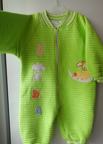 Uzun Kollu Fermuarlı Bebek Tulum - Görsel 2