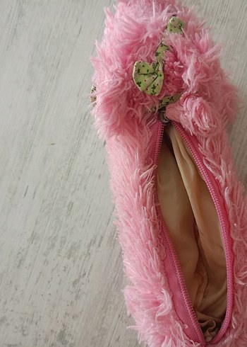 Pembe Peluş Kedi kalemlik - Görsel 4