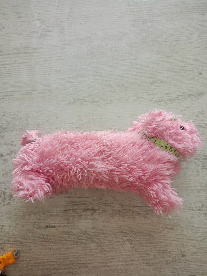 Pembe Peluş Kedi kalemlik - Görsel 3