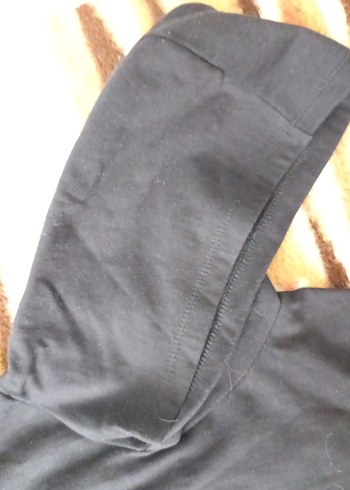 Siyah Kapüşonlu Atatürk Baskılı Sweatshirt - Görsel 4