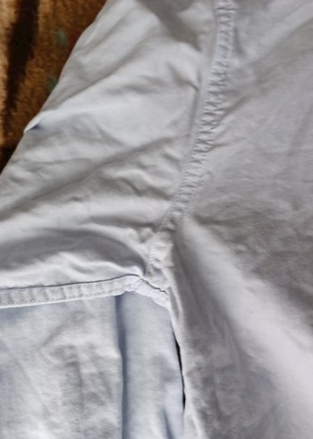 Benetton Mavi coton erkek çocuk gömlek - Görsel 7