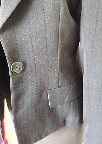 Diğer Siyah Denim Kadın Ceket, Düğmeli, Klasik Kesim özel dikim