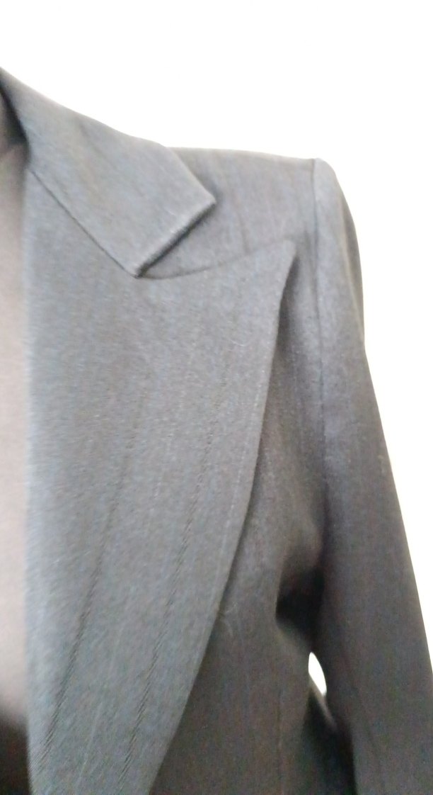 Siyah Denim Kadın Ceket, Düğmeli, Klasik Kesim özel dikim - Görsel 4