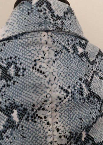 Yılan Desenli mini Kadın Ceket - Görsel 5