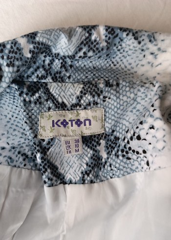 Yılan Desenli mini Kadın Ceket - Görsel 6