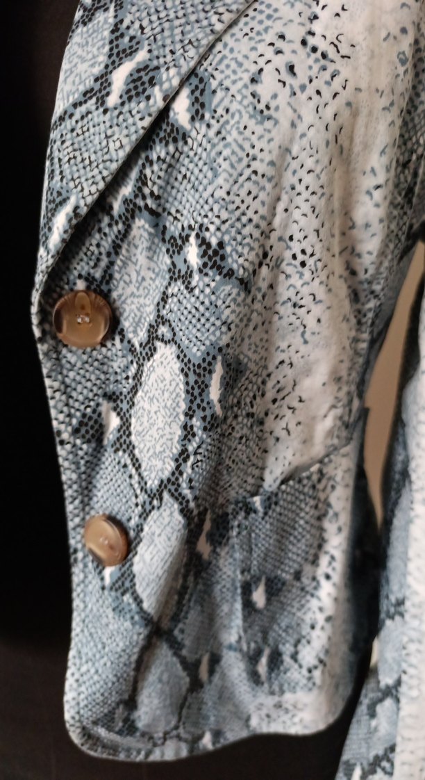 Yılan Desenli mini Kadın Ceket - Görsel 2