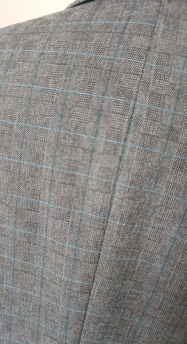 Gri Kadın Ofis Blazeri Düğmeli takım - Görsel 5