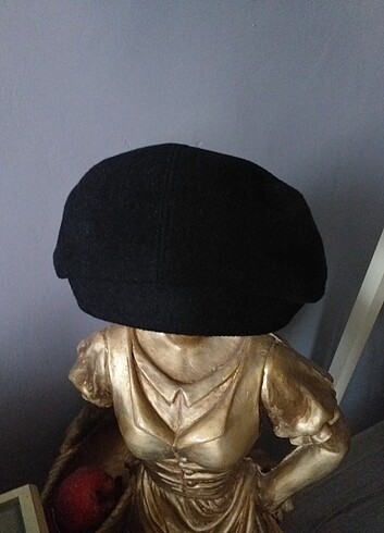 Siyah kasket şapka 