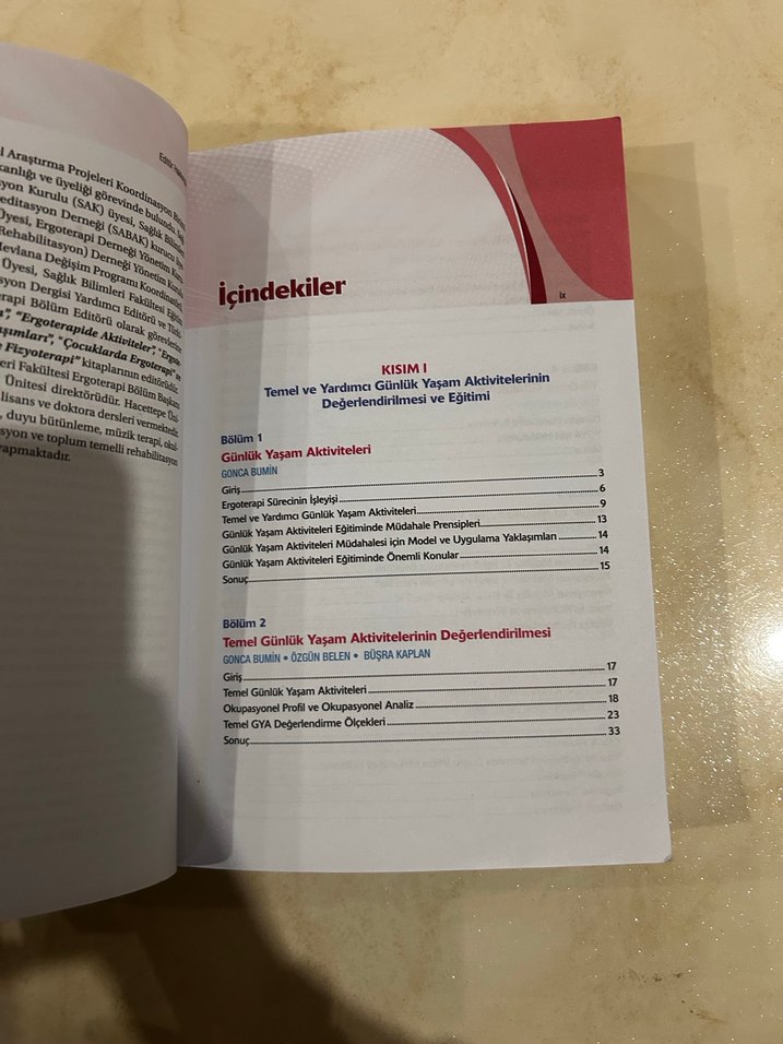 Günlük Yaşam Aktiviteleri Prof. Dr. Gonca Bumin - Görsel 3