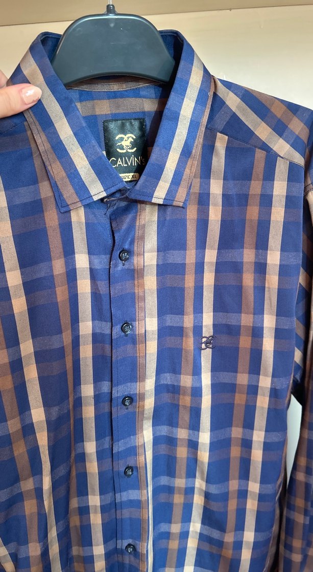 Düğmeli Uzun Kollu Erkek Gömlek - Görsel 5