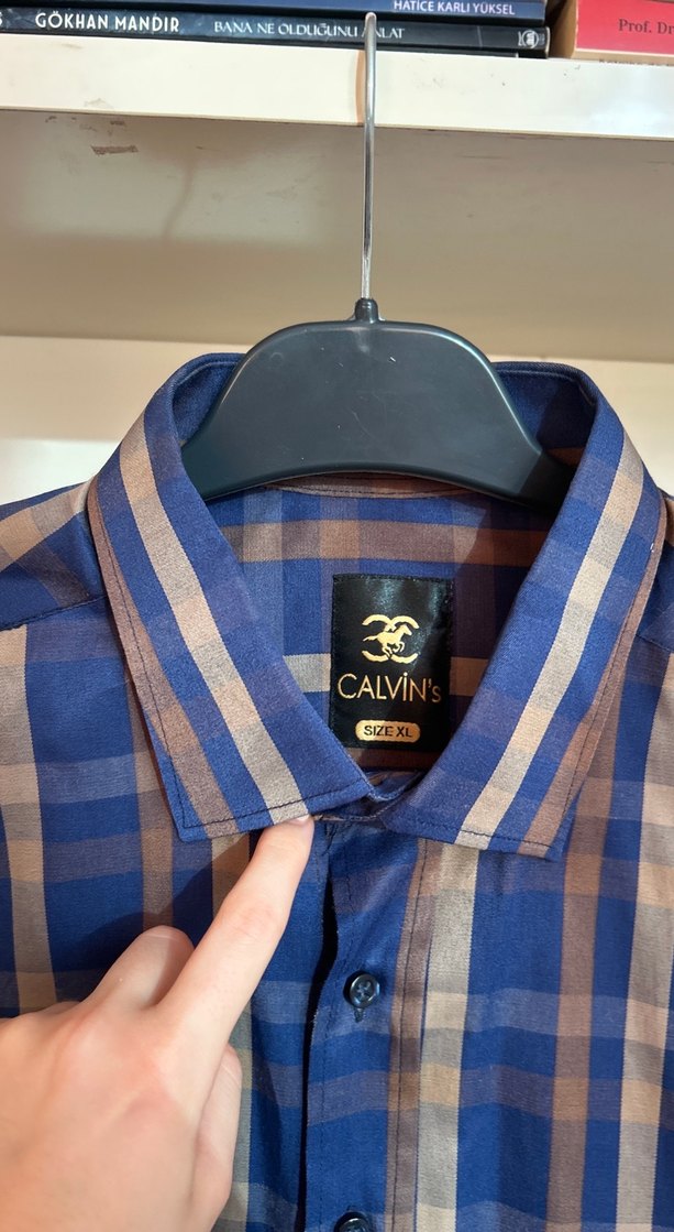 Düğmeli Uzun Kollu Erkek Gömlek - Görsel 3