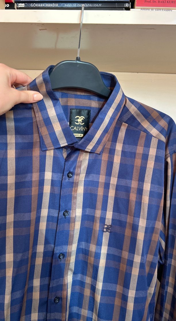 Düğmeli Uzun Kollu Erkek Gömlek - Görsel 2