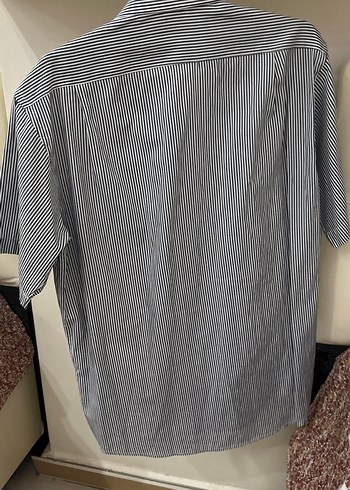 Gri Erkek Kısa Kollu Gömlek - Görsel 6