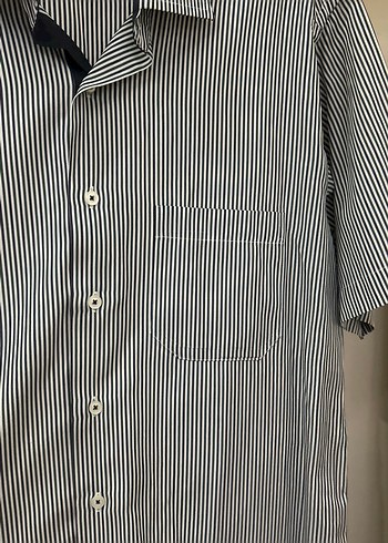 Gri Erkek Kısa Kollu Gömlek - Görsel 4