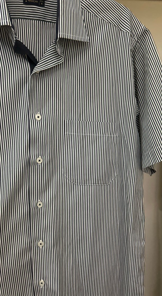 Gri Erkek Kısa Kollu Gömlek - Görsel 4