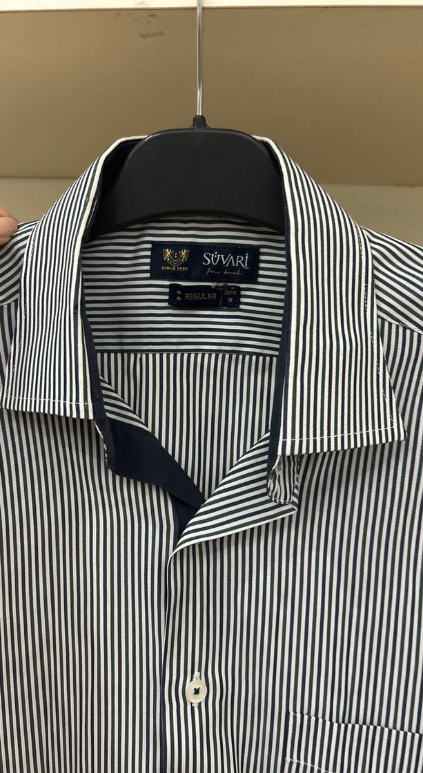 Gri Erkek Kısa Kollu Gömlek - Görsel 5