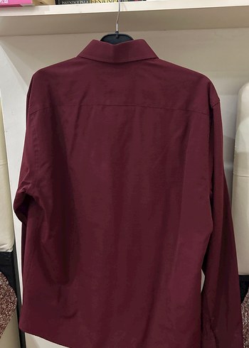 Bordo Erkek Uzun Kollu Gömlek - Görsel 4