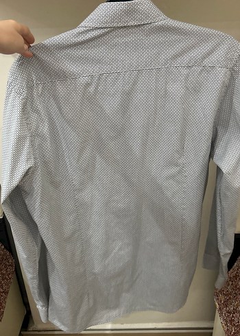 Gri Düğmeli Erkek Uzun Kollu Gömlek - Görsel 6