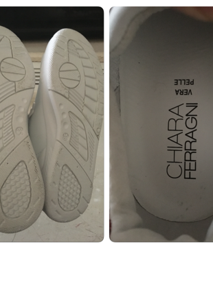 38 Beden beyaz Renk Beyaz deri çok temiz sneakers 38