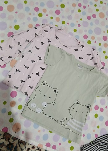 Kız Çocuk Pembe Dantelli Tişört - Görsel 4