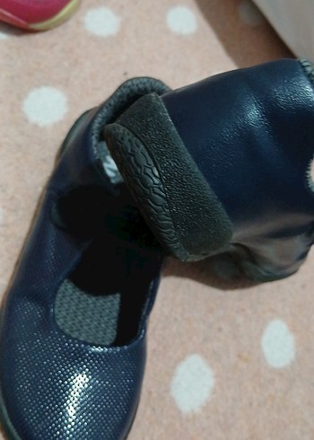 Kızlar için Koyu Mavi Tokalı Babet - Görsel 3