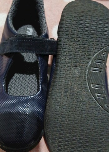 Kızlar için Koyu Mavi Tokalı Babet - Görsel 4