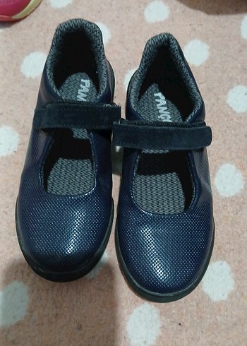 Kızlar için Koyu Mavi Tokalı Babet - Görsel 5